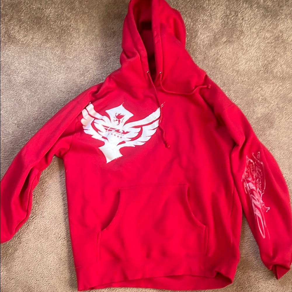 Red Graphic Hoodie